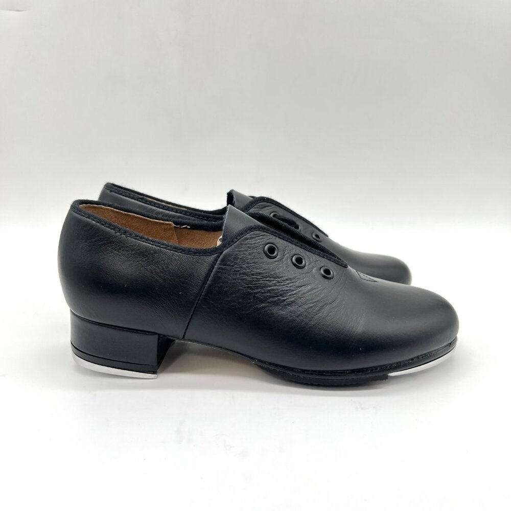 Bloch Girls Kids Size 13 Black Leather S0301G Jazz Tap Dance Shoes